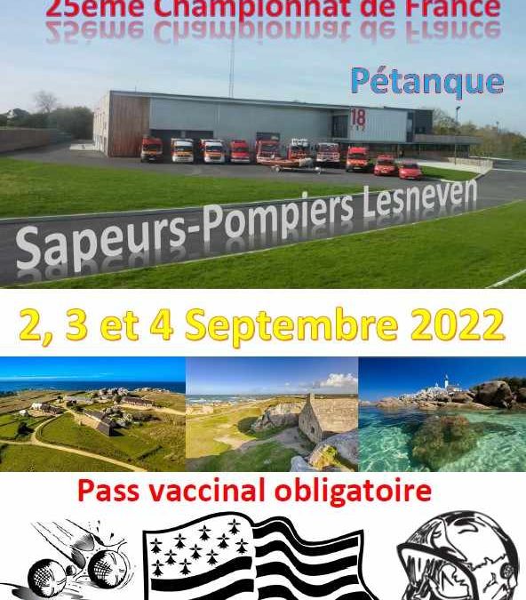 National de pétanque  –  2, 3 & 4  Septembre – Site de Lanveur à Kerlouan